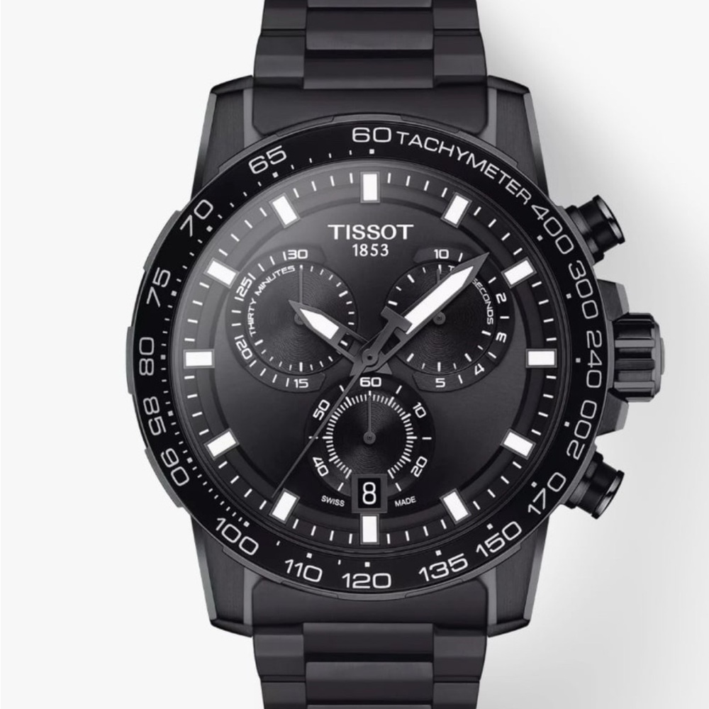 Tissot Black Tachymeter Chronograph Watch